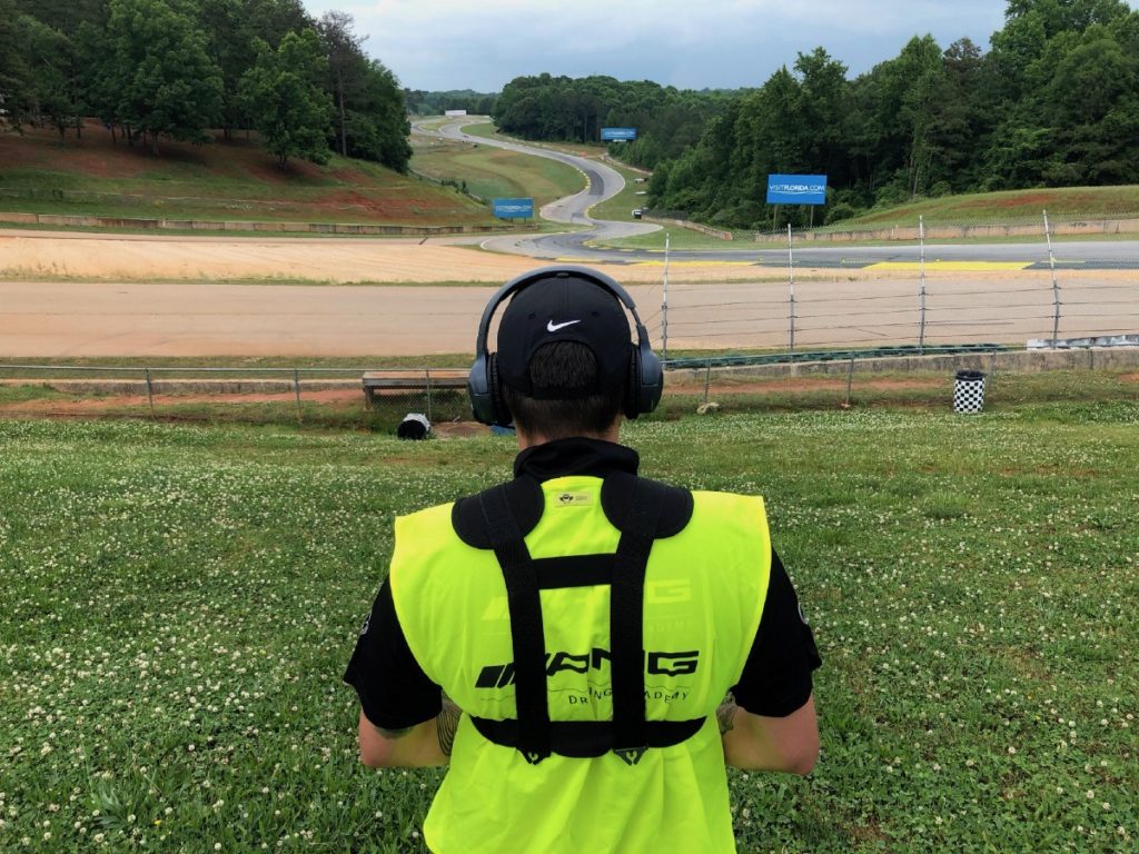 Josh flying a race.