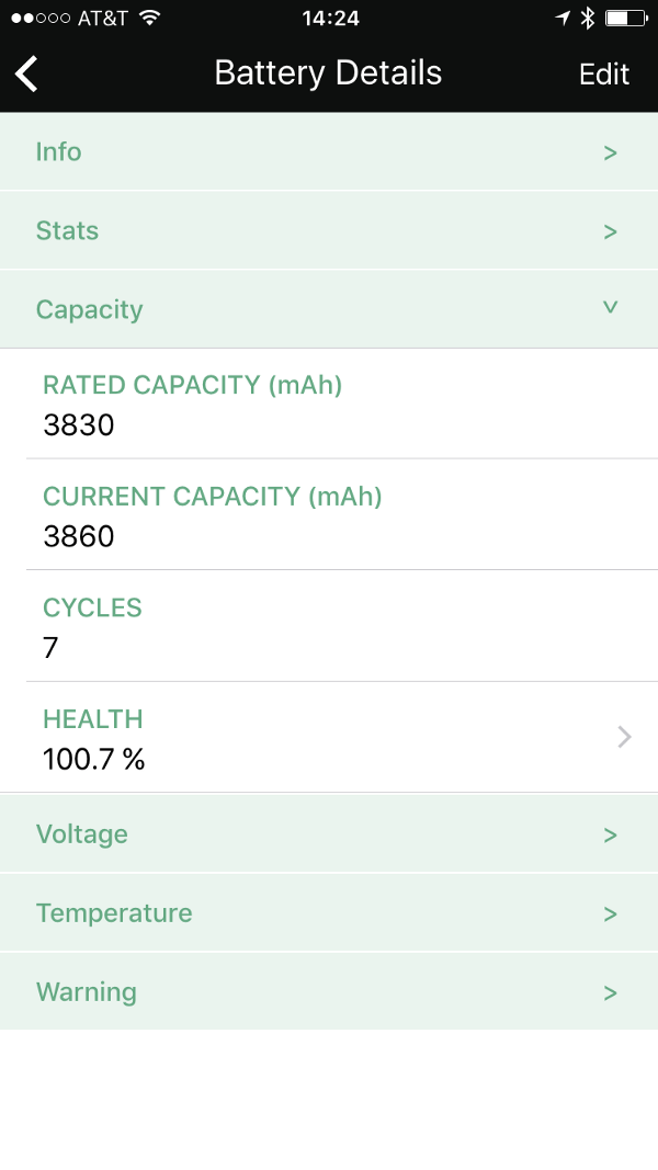 Battery Health & Aircraft Stats